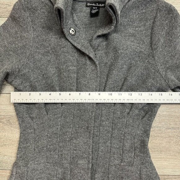 Alexandra Bartlett Long Wool Sweater Coat Size XS Women's Grey - Picture 5 of 6